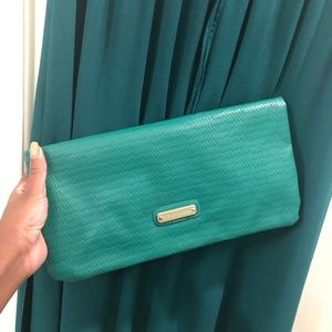 Green Steve Madden Woven Clutch